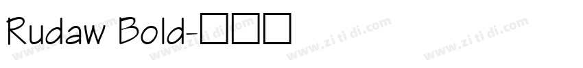 Rudaw Bold字体转换